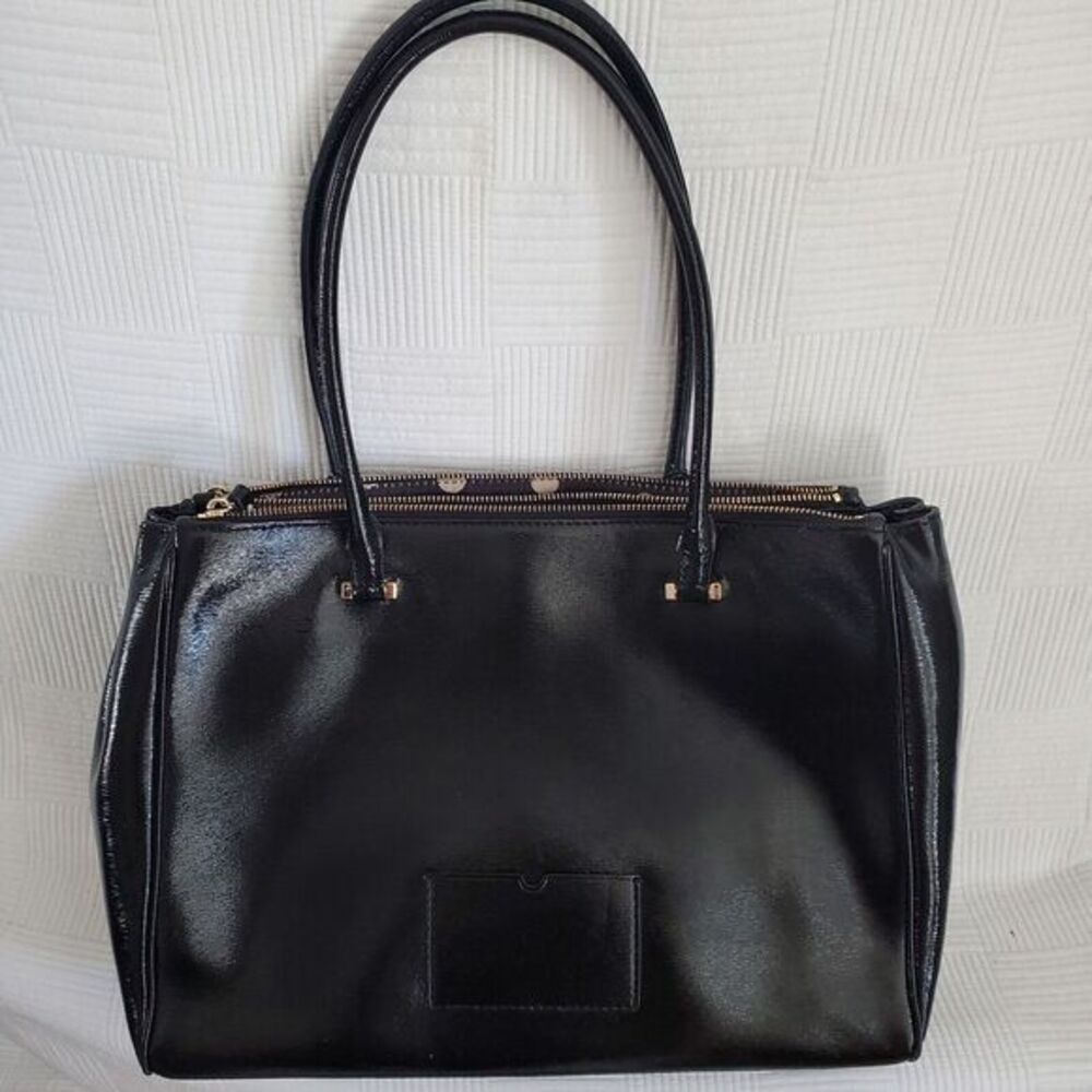 Kate Spade Large Black Leather Bag Tote READ - Picture 5 of 9